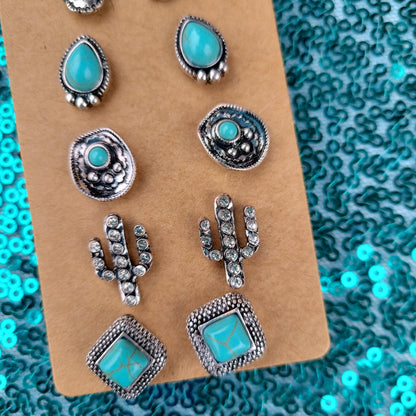 The Cowboy Stud Earring Set