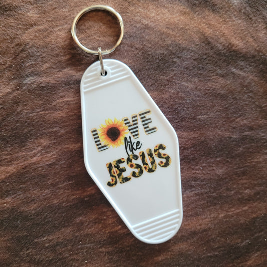 Love Like Jesus Hotel Room Keychain