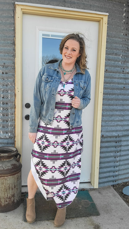 Aztec Outskirts Maxi Dress