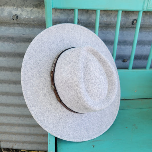 Decorative Trim Band CC Panama Hat - Heather Dove