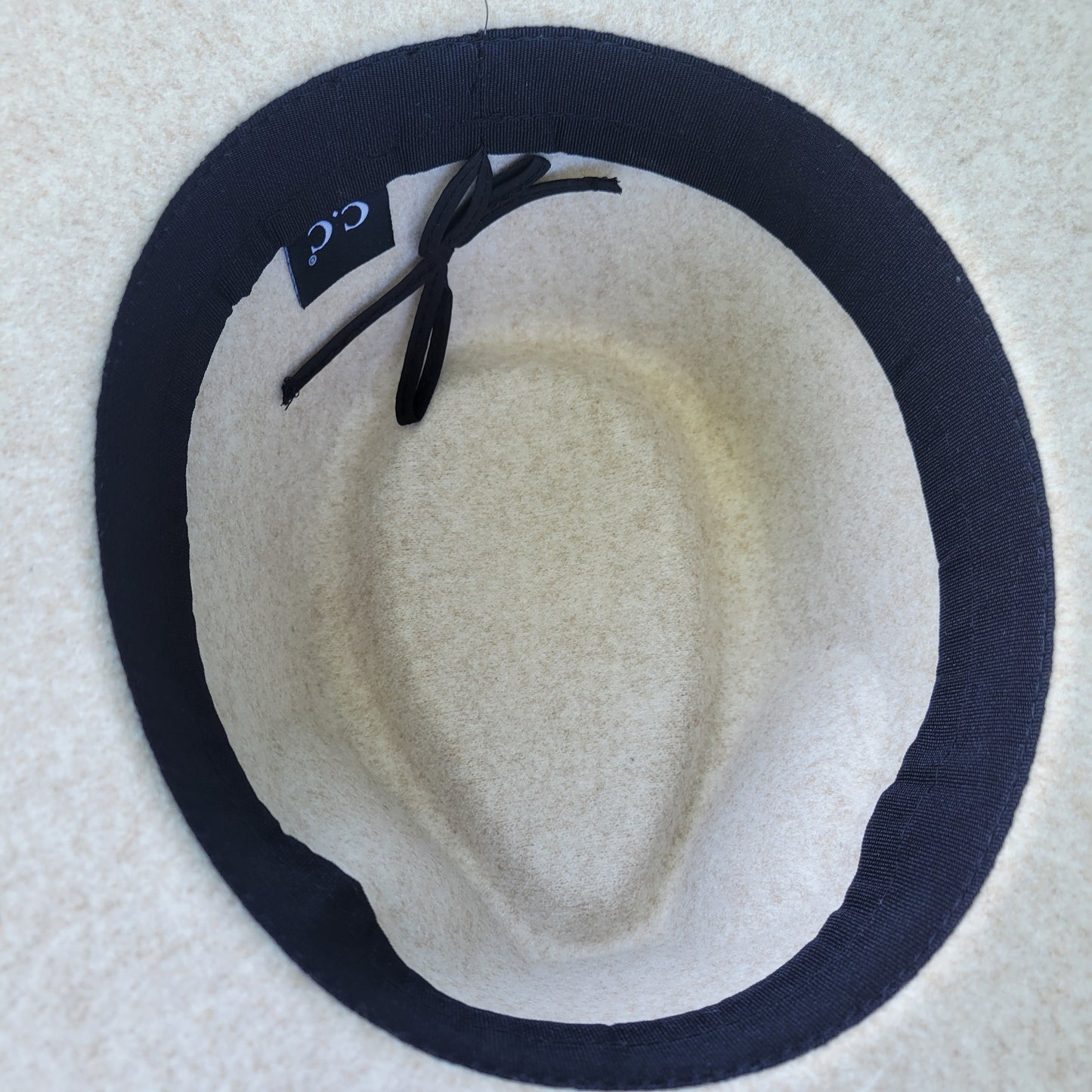 Decorative Trim Band CC Panama Hat - Heather Oatmeal