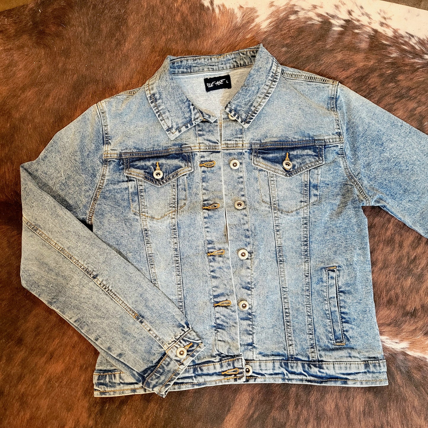 Denim Jacket  - Light Wash Stretchy