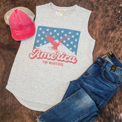 America the Beautiful Sleeveless Tee