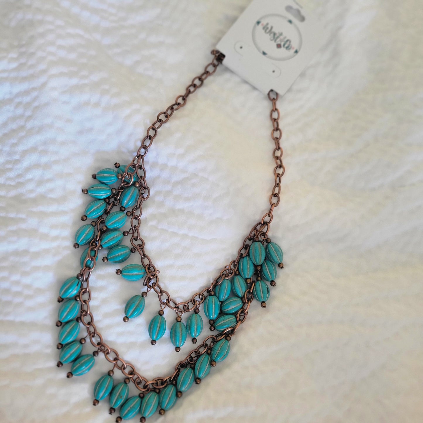 The Turquoise Melon Necklace