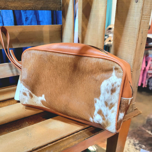 Cowhide Cosmetic Bag