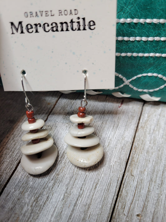 Desert Sun White Turquoise Earrings