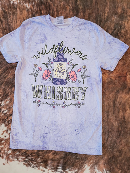 Wildflowers & Whiskey Purple Tee