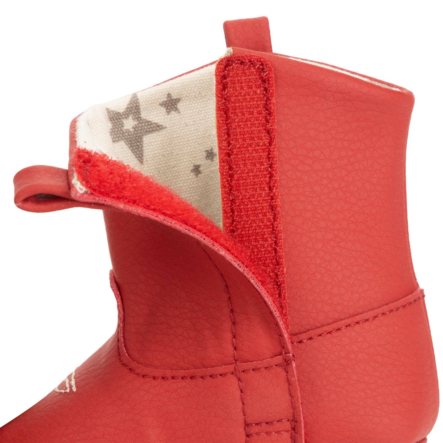 Eco Steps - Western Boot Cherry Red: 6-9M