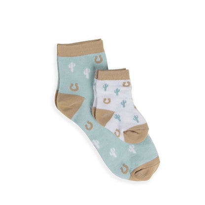 Mama & Me Socks Set Howdy Partner Blue