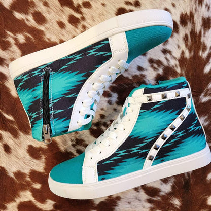 Heartland Hightops Sneaker - Teal