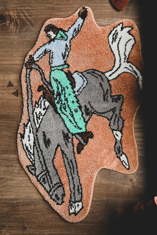 Rodeo Rug - Bronc Buster