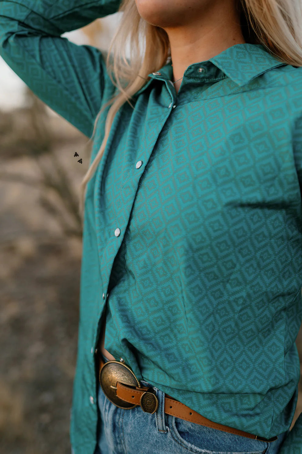 Kingman Button Up - Turquoise