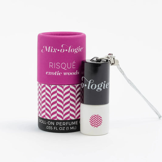 Mini Keychain Rollerball Perfume - Risque (exotic woods)