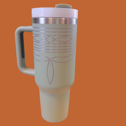 40oz Tumbler - Bootstitch