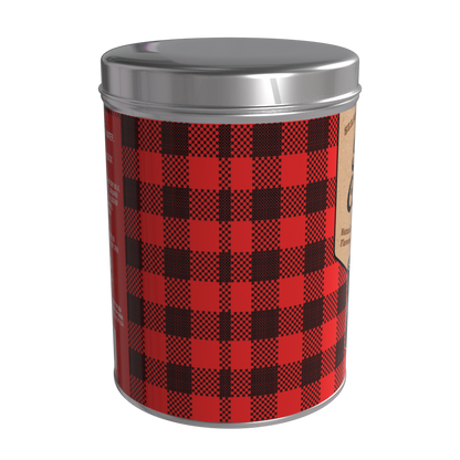 Season's Greetings Red Plaid Chocolate Hot Cocoa (16oz Round