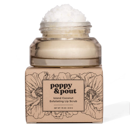 Poppy & Pout Lip Scrub - Island Coconut