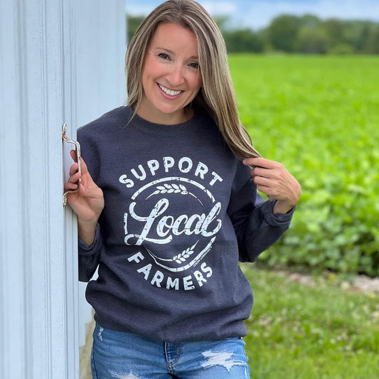 Support Local Farmers - Crewneck Sweatshirt