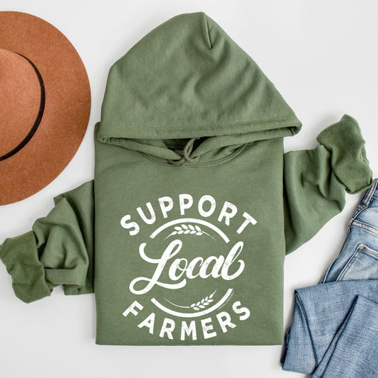 SUPPORT YOUR LOCAL FARMERS Hooded Sweatshirt