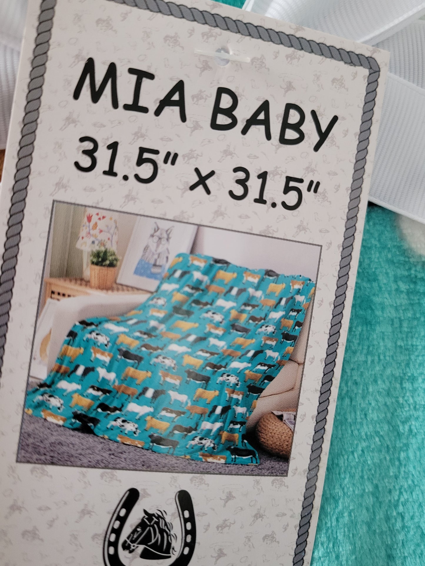 Mia Baby Blanket - Cows