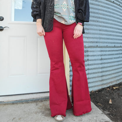 Burgundy Flares