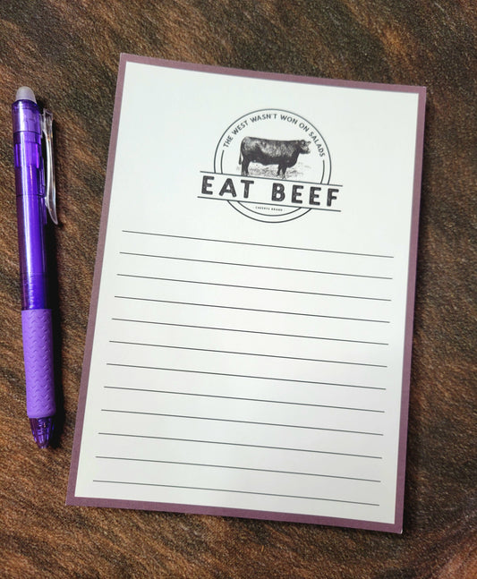 Eat Beef Notepad - 5x7"