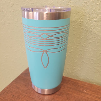 20oz Travel Mug - Boot Stitch