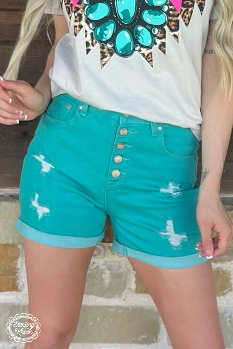 Tennessee Walking Shorts - Turquoise
