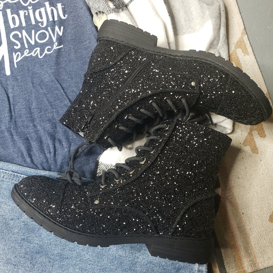 Very G Mega Sparkle Black Boots