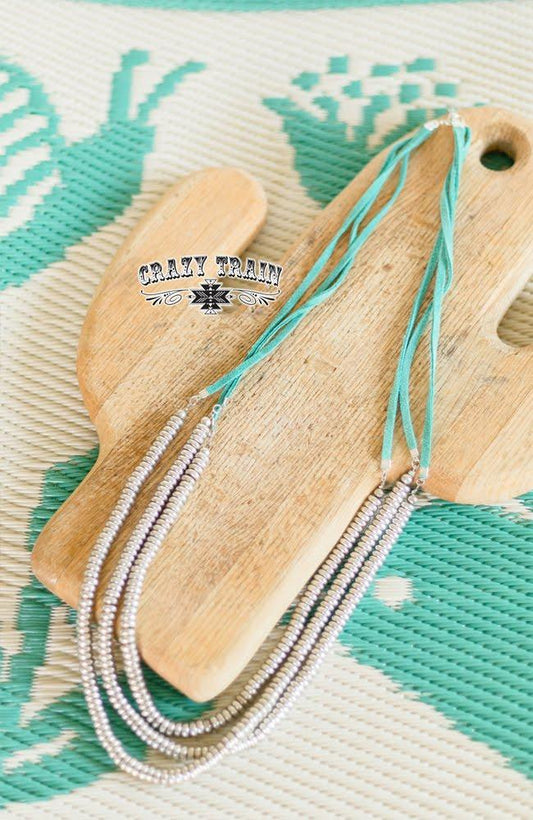 Crazy Train THE CATTLE GUARD Necklace || Turquoise/ Silver - Gravel Road Mercantile